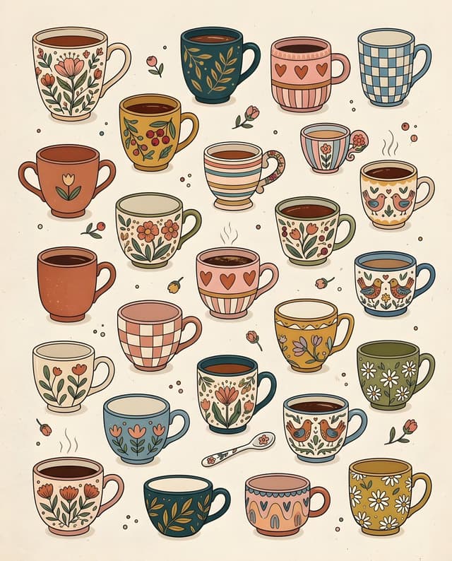 Whimsical Hand-Drawn Teacups — output