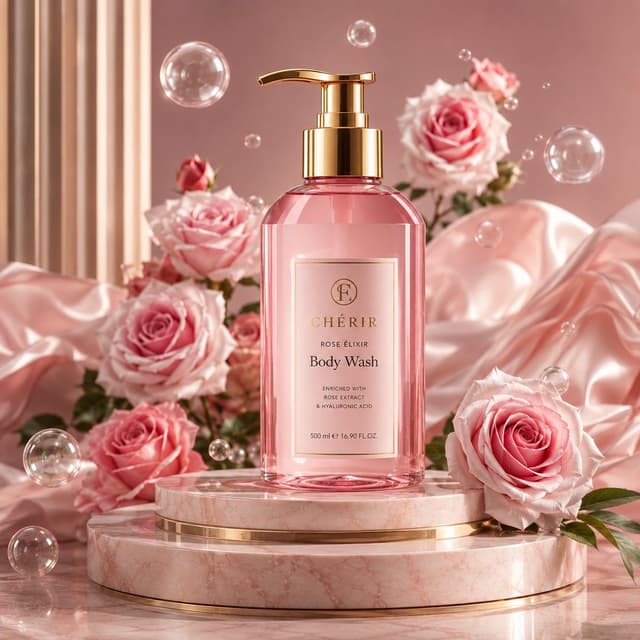 E-commerce Main Image - Rose Gold Perfume Advertisement — output