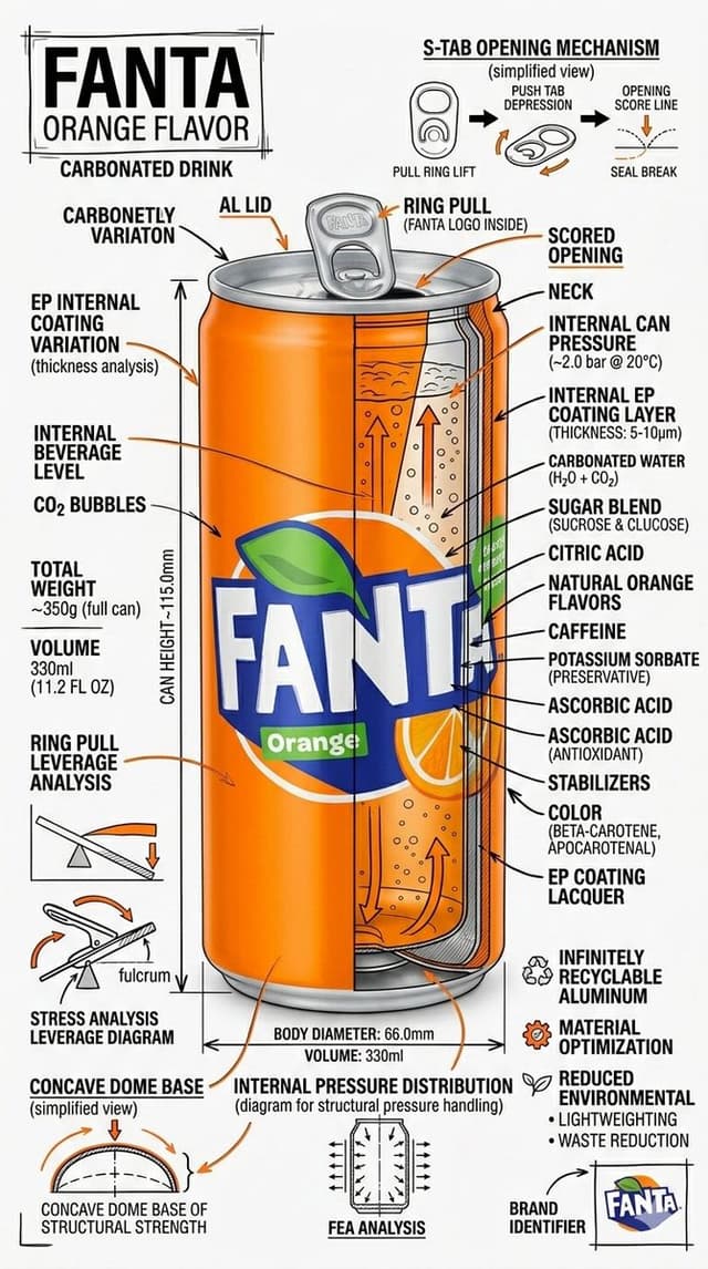 Infographic / Edu Visual - Technical Infographic Schematic for a Product/Beverage — output