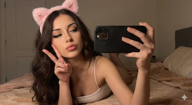 Profile / Avatar - Seductive Catgirl Selfie Portrait Prompt — output