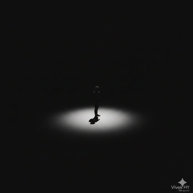Minimal Silhouette Spotlight Prompt with Signature — output