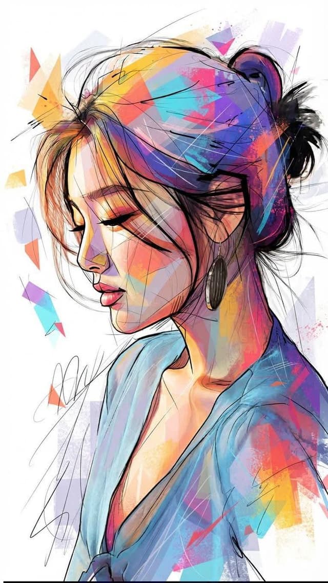 Contemporary Mixed-Media Portrait Art — output