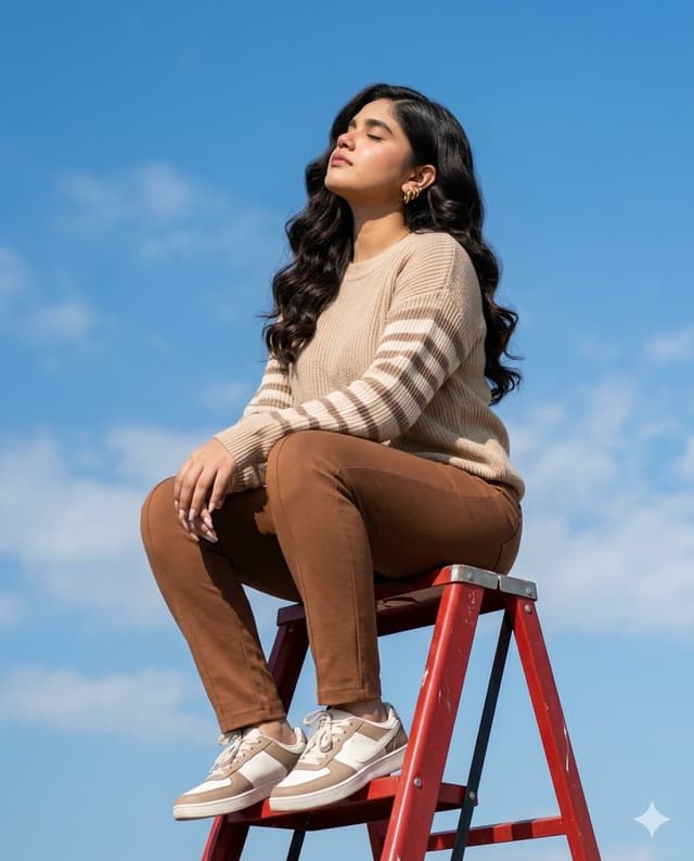 Sunlit Ladder Lifestyle Shot — output