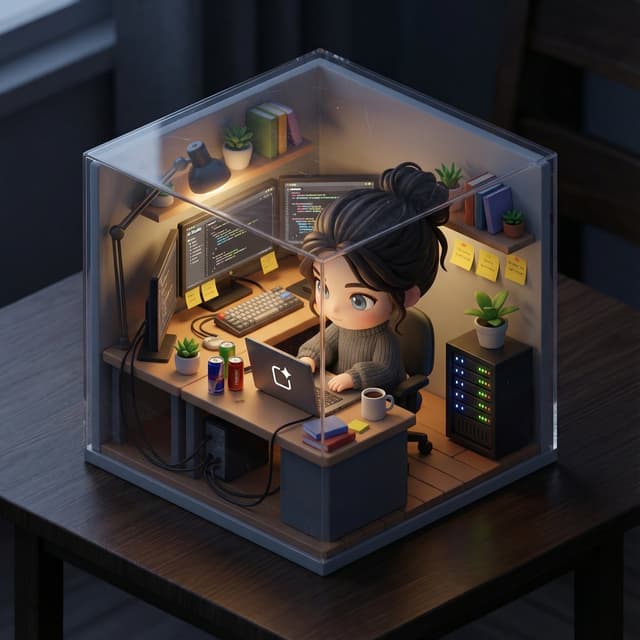 Cute Chibi Diorama Lamp Generator — output