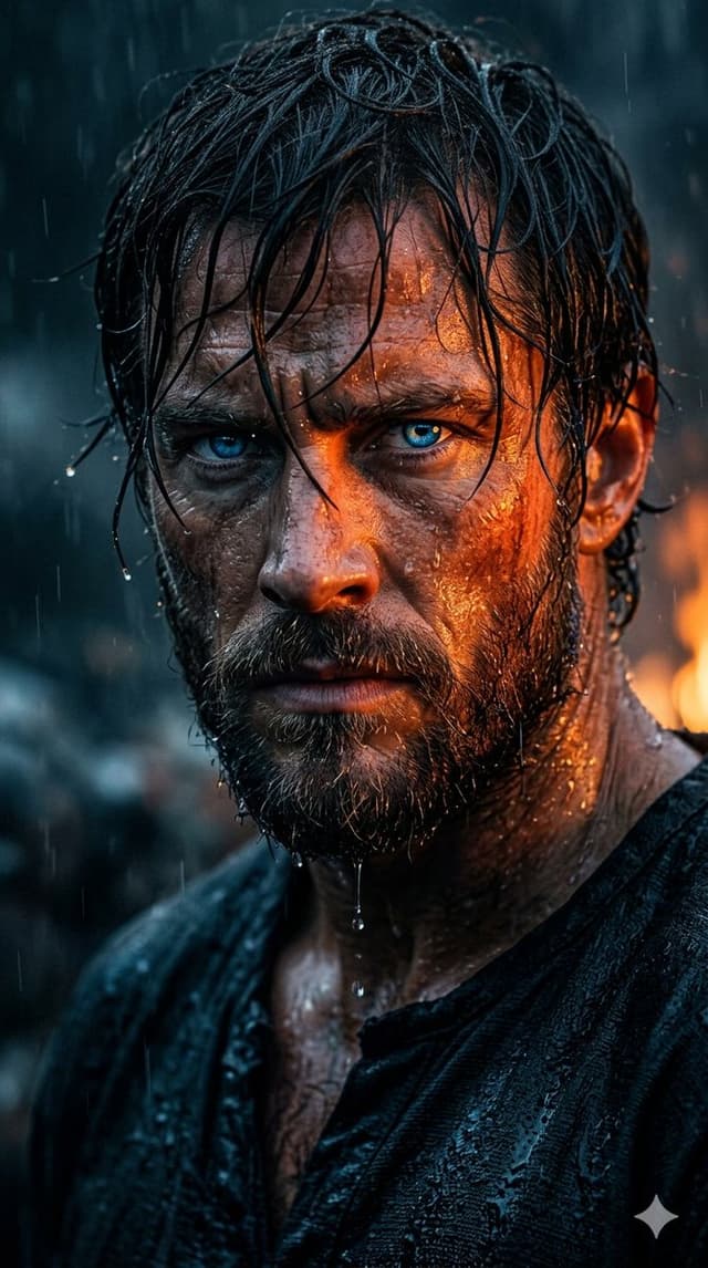 Profile / Avatar - Rugged Cinematic Rain Portrait — output