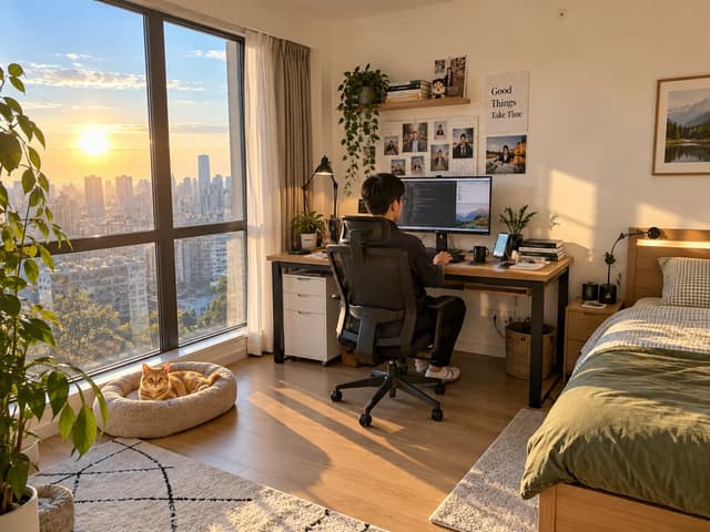 E-commerce Main Image - Realistic Room Promotion Render from Sketch — output