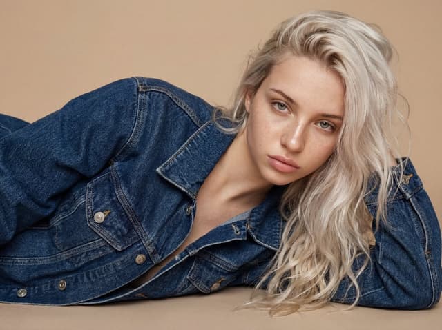 High Fashion Denim Editorial Prompt — output