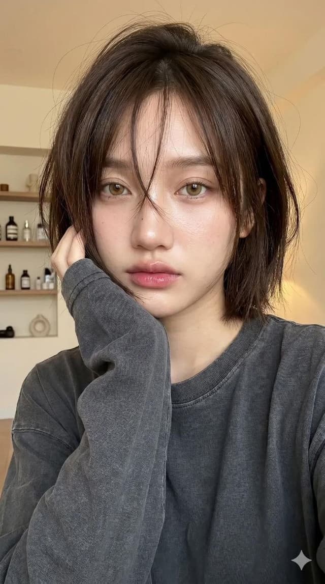 Profile / Avatar - Candid Bob Haircut Lifestyle Portrait — output