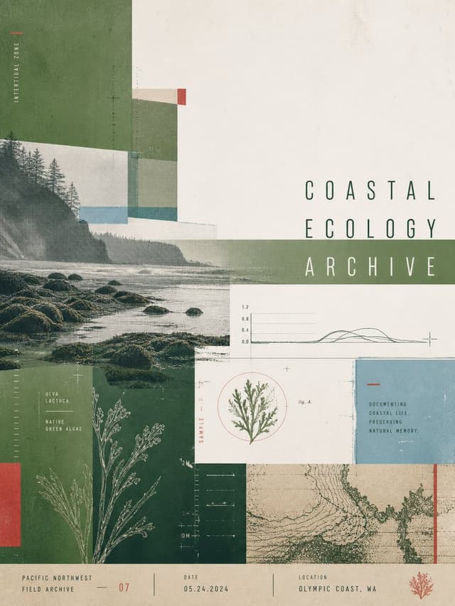 Infographic / Edu Visual - Coastal Ecology Archive Poster — output
