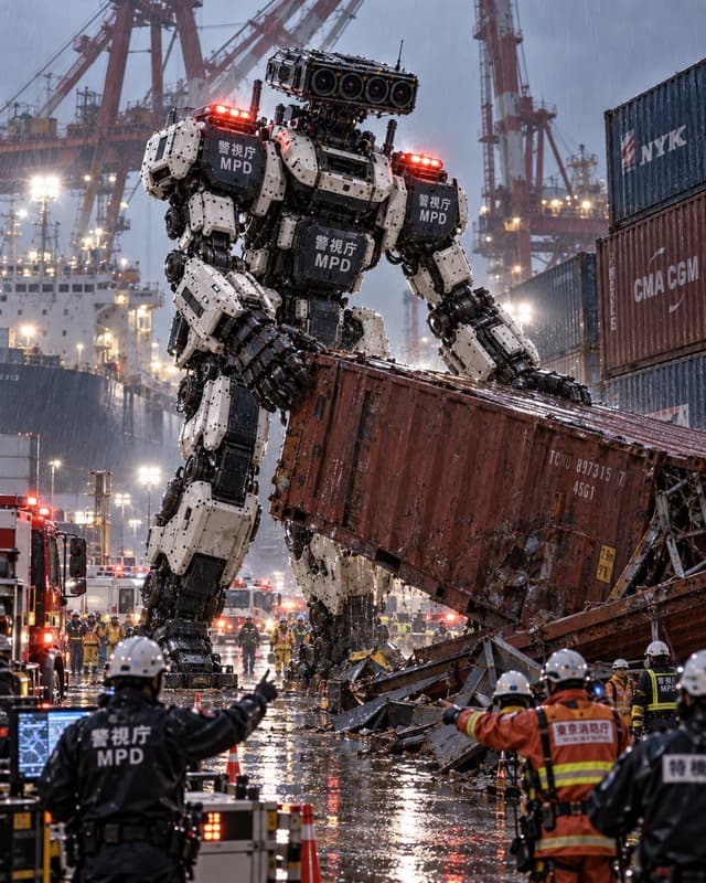 Product Marketing - MPD Robot Lifting Container — output