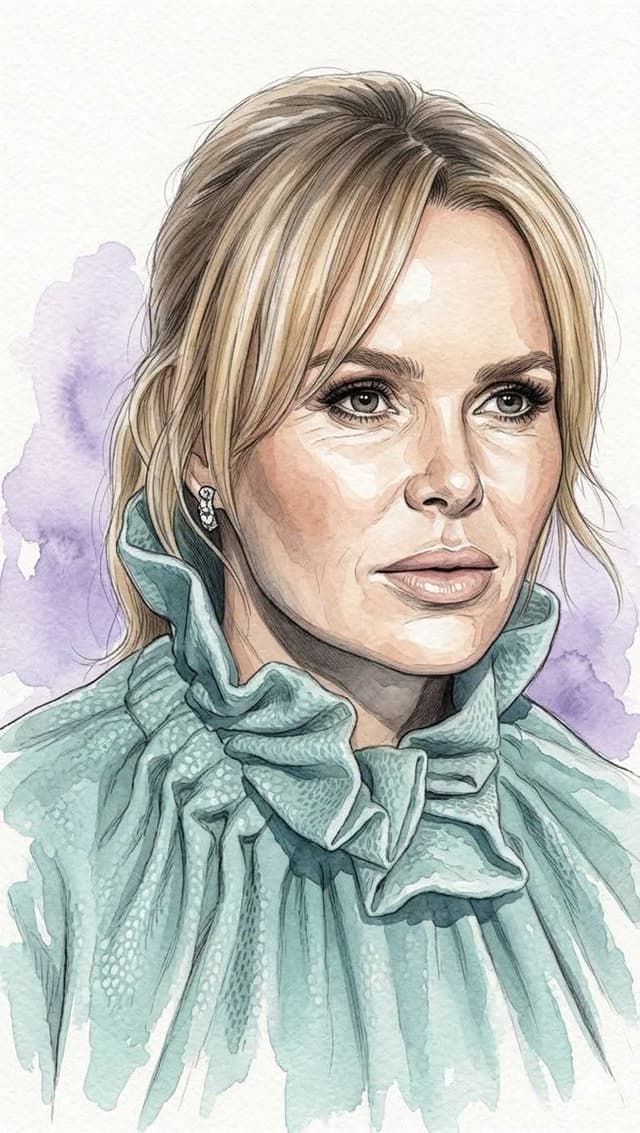Editorial Watercolor Portrait Illustration — output