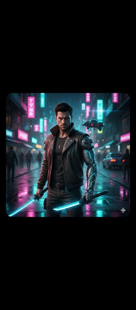 Cinematic Cyberpunk Tokyo Street Scene Prompt — output