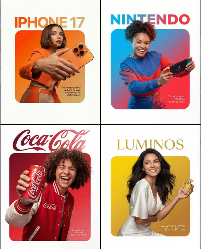 Poster / Flyer - Graphic Design Product Ad with Breakout Effect Prompt — output