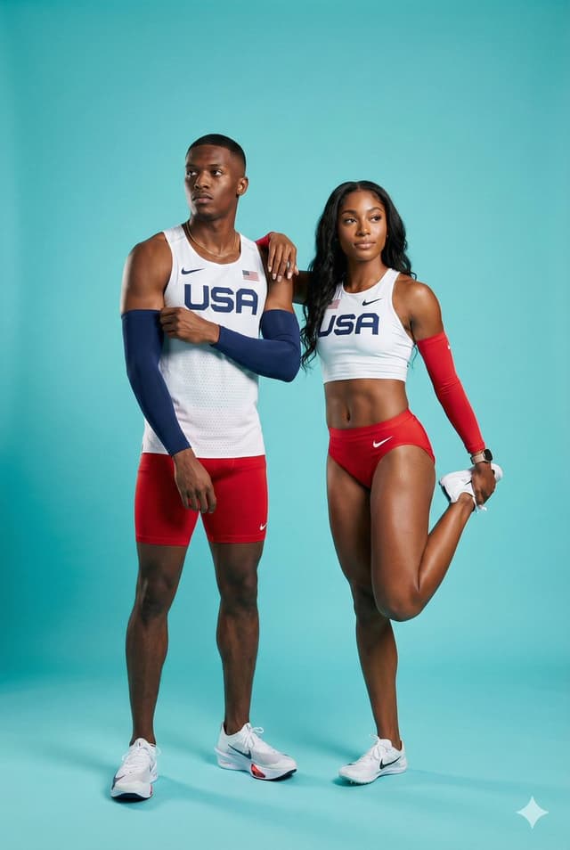 Ultra-Photorealistic Team USA Track Athletes Portrait — output