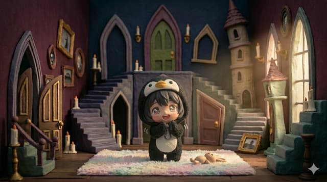 Game Asset - 3D Tiny Anime Girl 'Gugu' Sequence — output