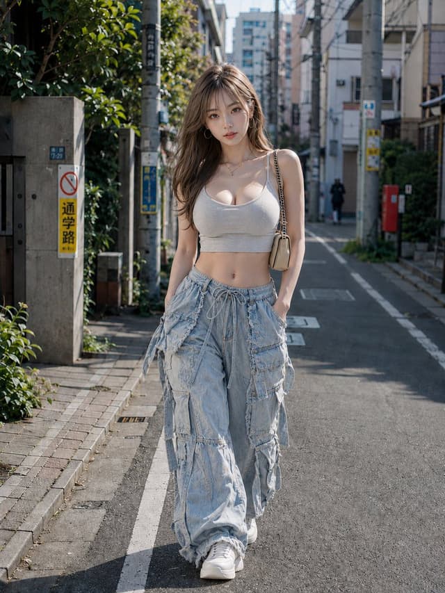 Social Media Post - Street Fashion Alleyway Cargo Style — output