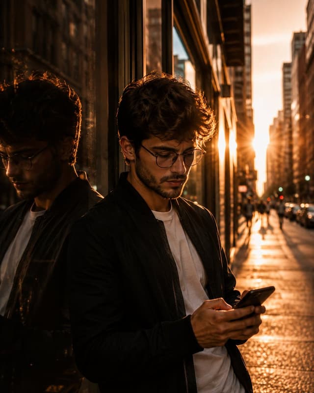 Profile / Avatar - Golden Hour City Portrait — output