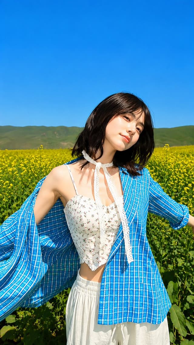 Product Marketing - Rapeseed Field Editorial Fashion Photography — output