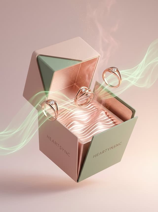 Avant-Garde Heartbeat Jewelry Advertisement — output