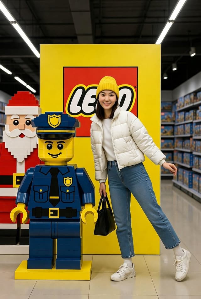 Lego Store Candid Lifestyle Photo Prompt — output