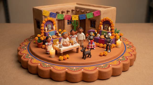 Social Media Post - Tiny Clay World Diorama Generator — output