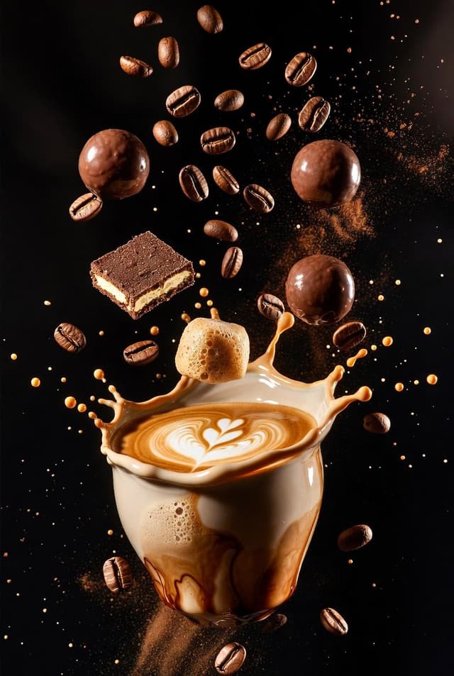 E-commerce Main Image - Ultra-Cinematic Splash Photography of Coffee and Chocolate — output