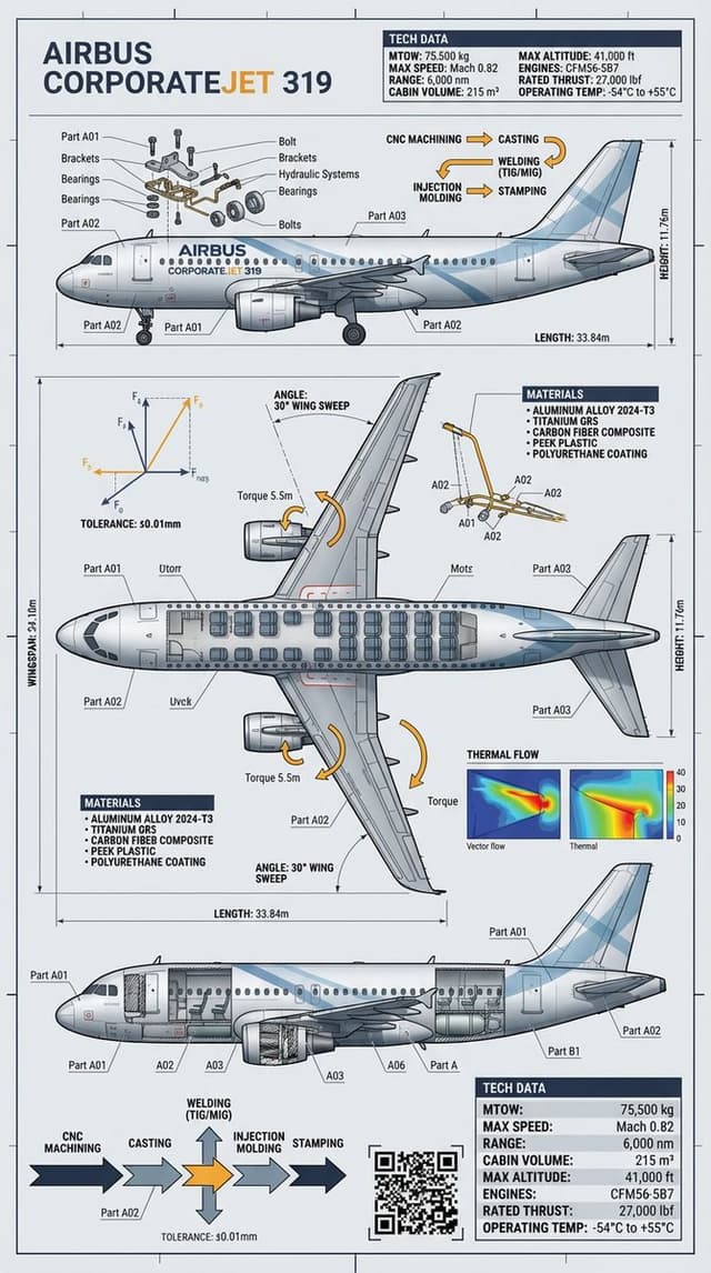 Infographic / Edu Visual - Raw Object to Factory Blueprint Prompt — output