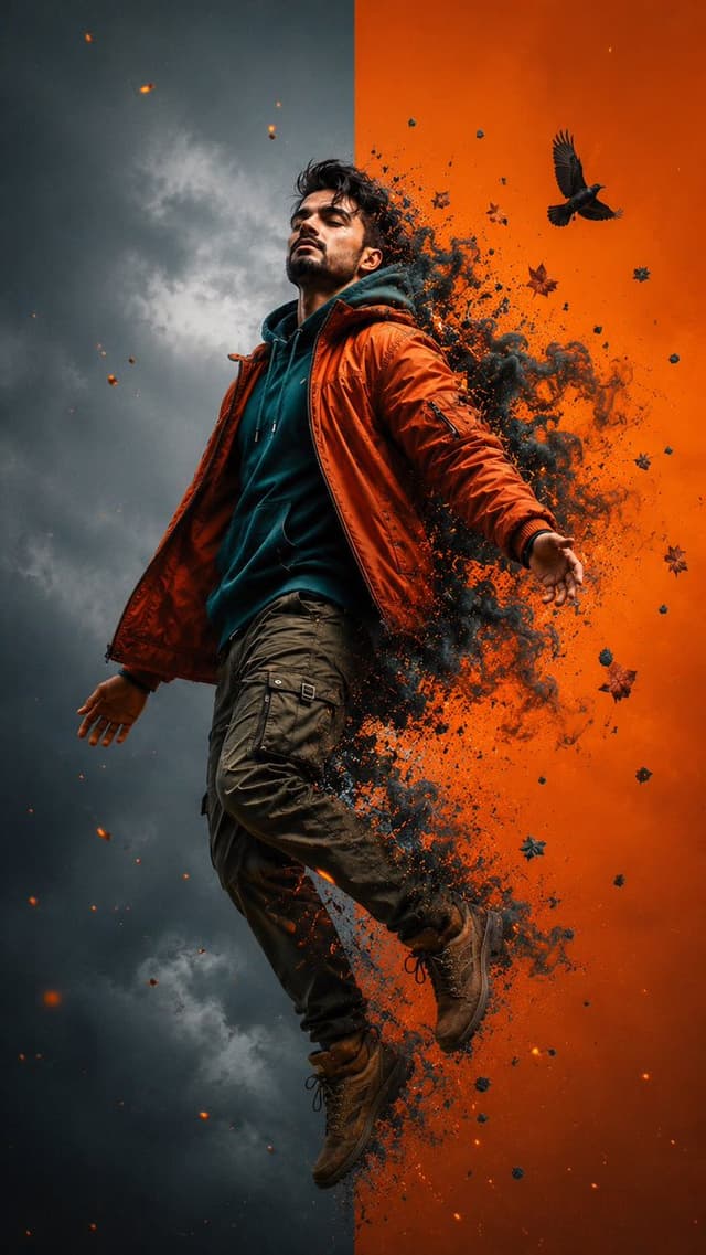 Cinematic Levitation Portrait Transformation — output