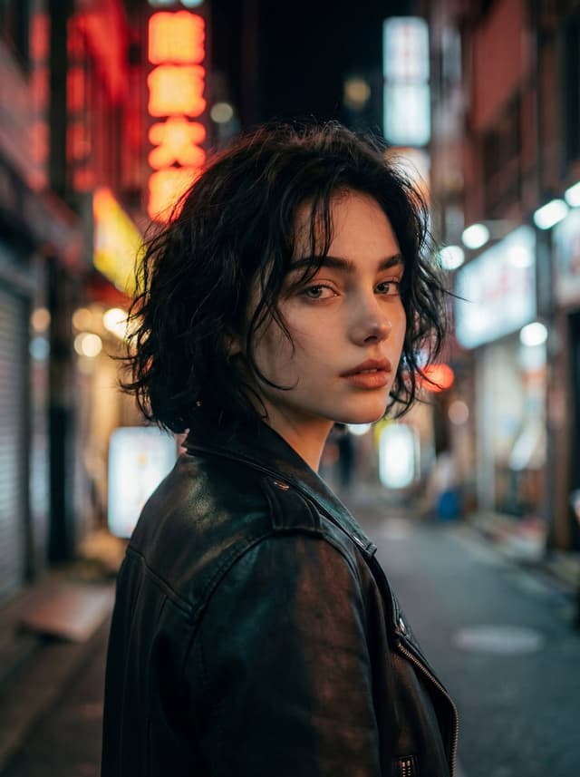 Cinematic Night Street Portrait — output