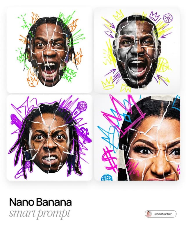 Simple Nano Banana Prompt for Urban Caricature — output