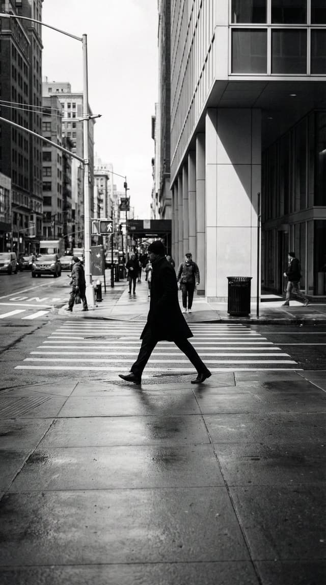 Social Media Post - Black and White Street Photography Decisive Moment — output