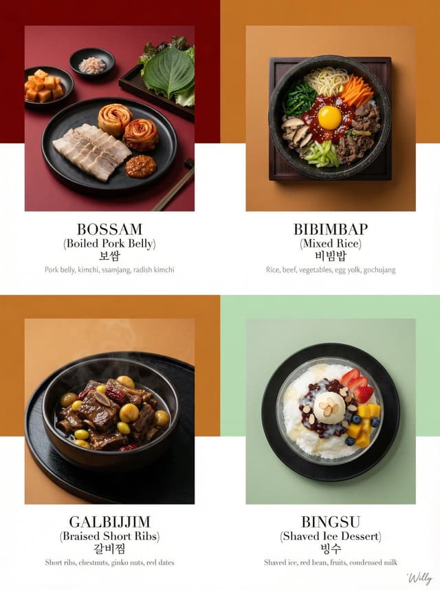 Luxury Korean Tasting Menu Editorial Layout Prompt — output