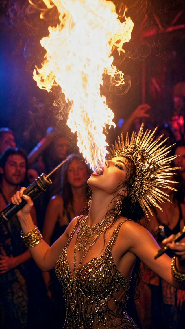 Social Media Post - Fire-Breather Performance Photo