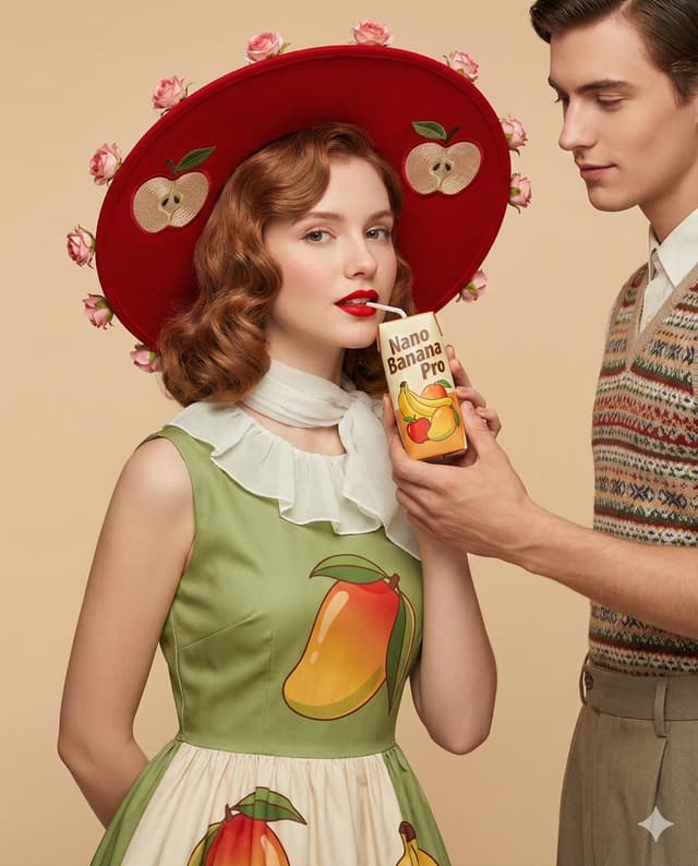 Product Marketing - Retro Fashion Editorial Portrait — output