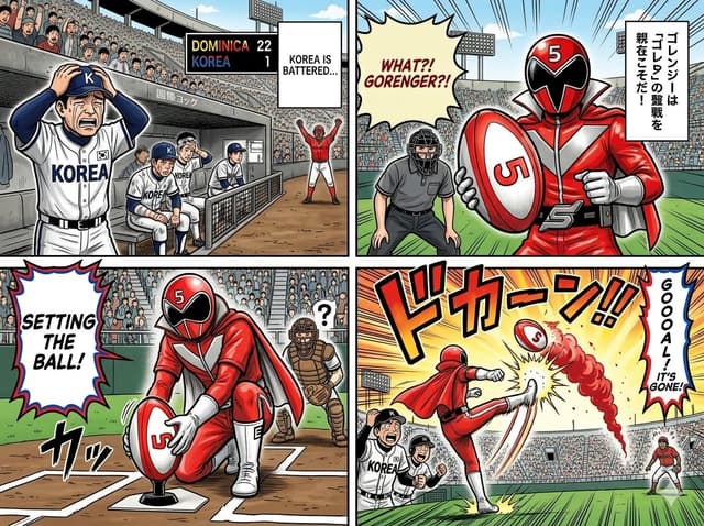 Comic / Storyboard - World Baseball Classic Scene Generation — output