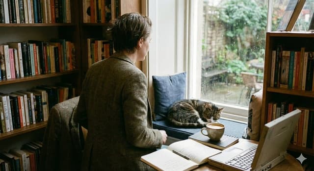 Cozy Candid Back Angle Scene Prompt — output