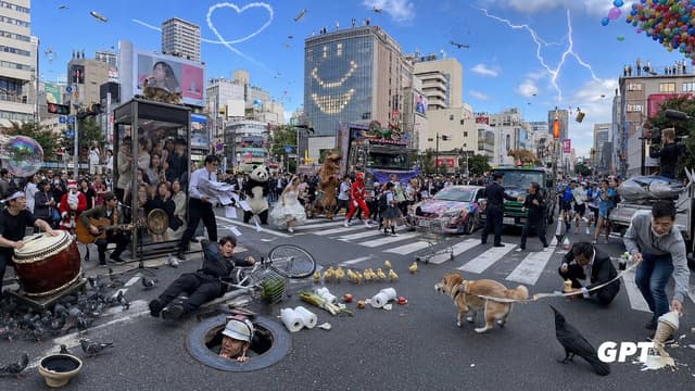 Product Marketing - Chaotic Shibuya Scramble Crossing — output