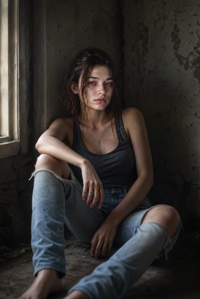 Comic / Storyboard - Cinematic Abandoned Room Portrait — output