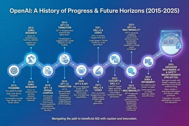 Infographic of OpenAI's History — output
