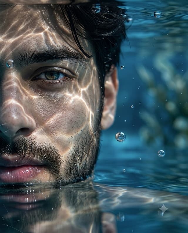 Profile / Avatar - Underwater Macro Face Portrait — output