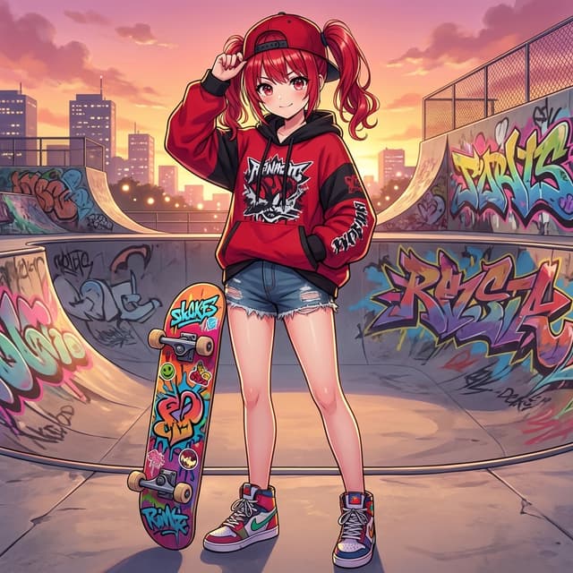 Transforming into a Skater Girl — output