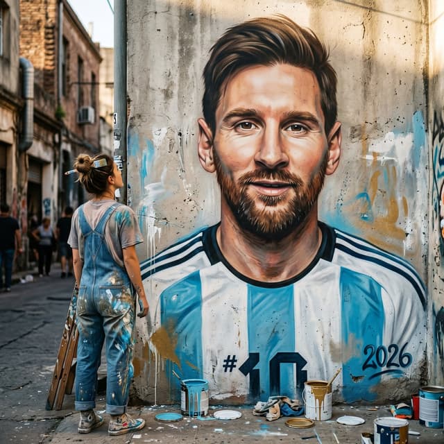 Social Media Post - Messi World Cup 2026 Street Mural — output