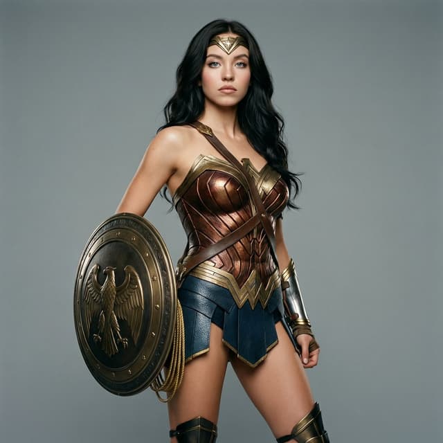 Ana De Armas as Wonder Woman Studio Portrait — output