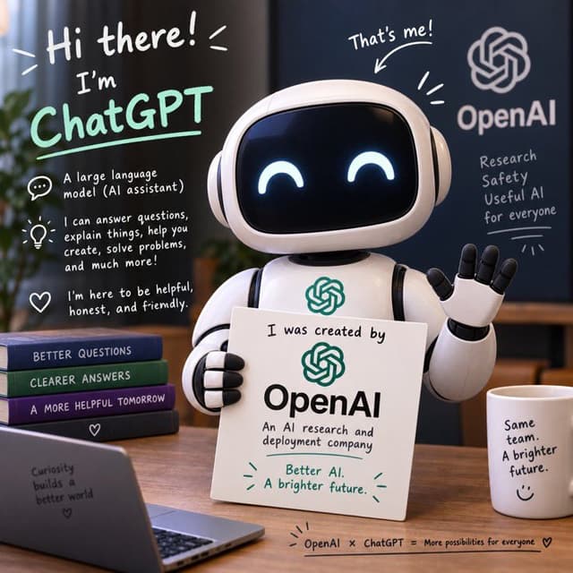 Infographic / Edu Visual - ChatGPT Robot Introduction Poster — output