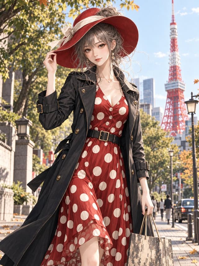 Product Marketing - Tokyo Autumn Fashion Anime Portrait — output