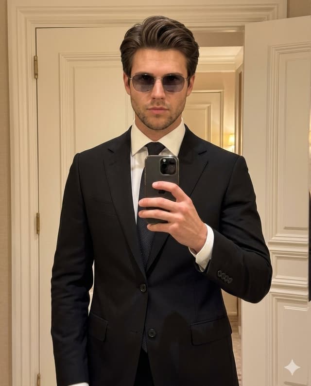 Profile / Avatar - High-Fashion Mirror Selfie Identity Reference — output