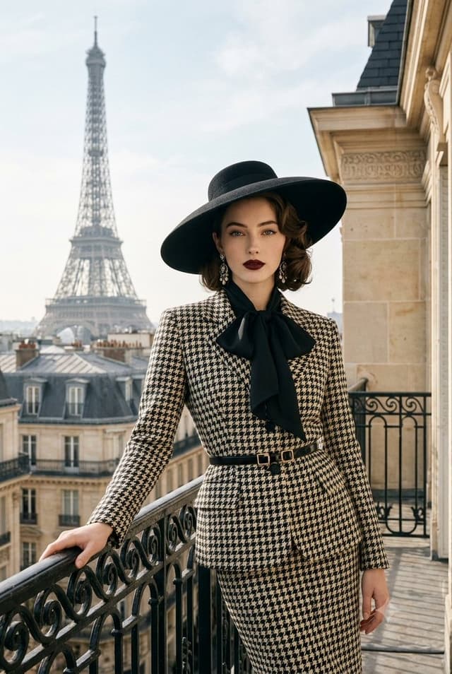 Product Marketing - Vintage Parisian Fashion Editorial with Eiffel Tower — output
