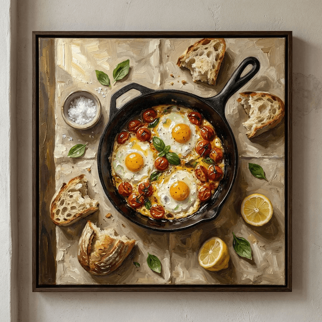 Social Media Post - Overhead Skillet Eggs Photography — output