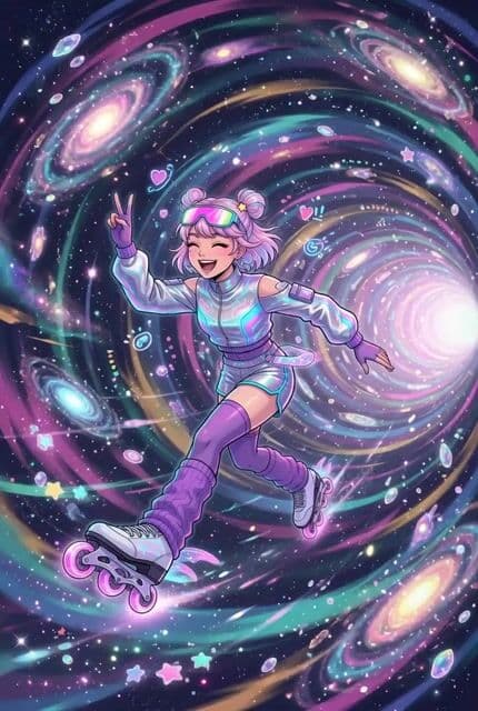 Futuristic Anime Skating Tunnel — cover