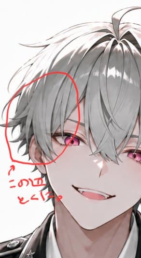 Infographic / Edu Visual - Annotated Anime Hair Artifact Portrait — output